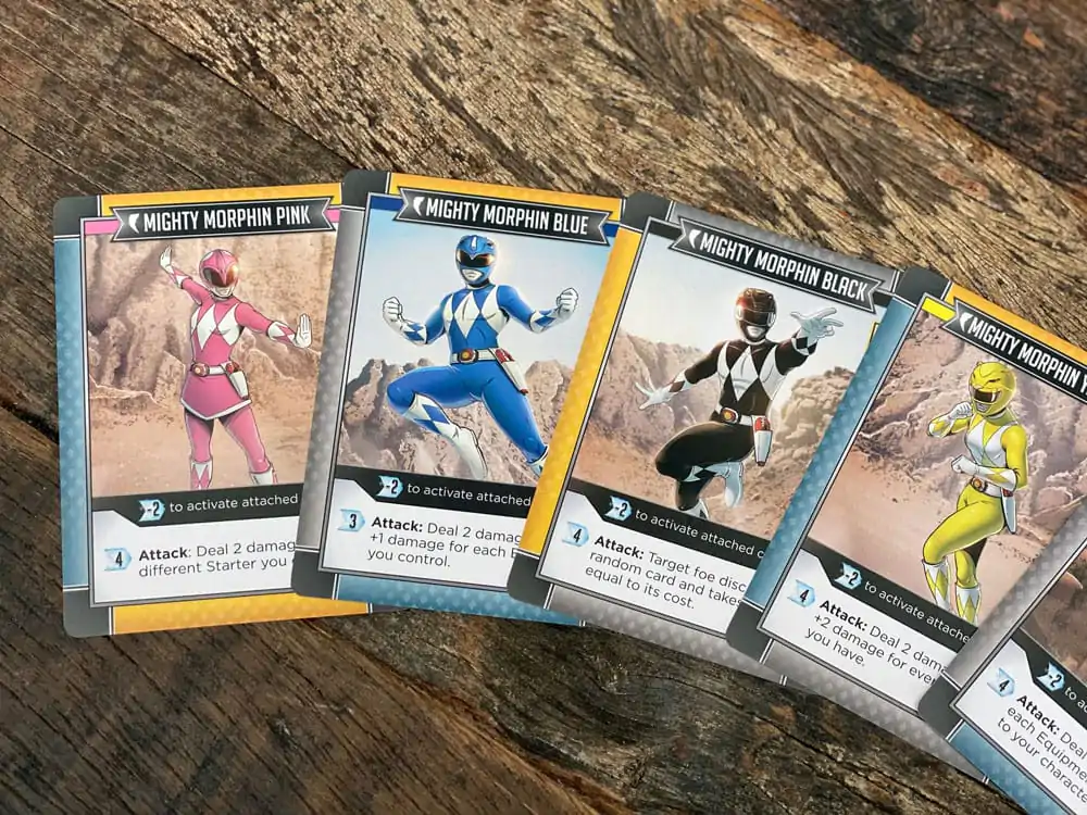 Power Rangers card game Deck-Building Versiunea Englische Joc de cărți poza produsului