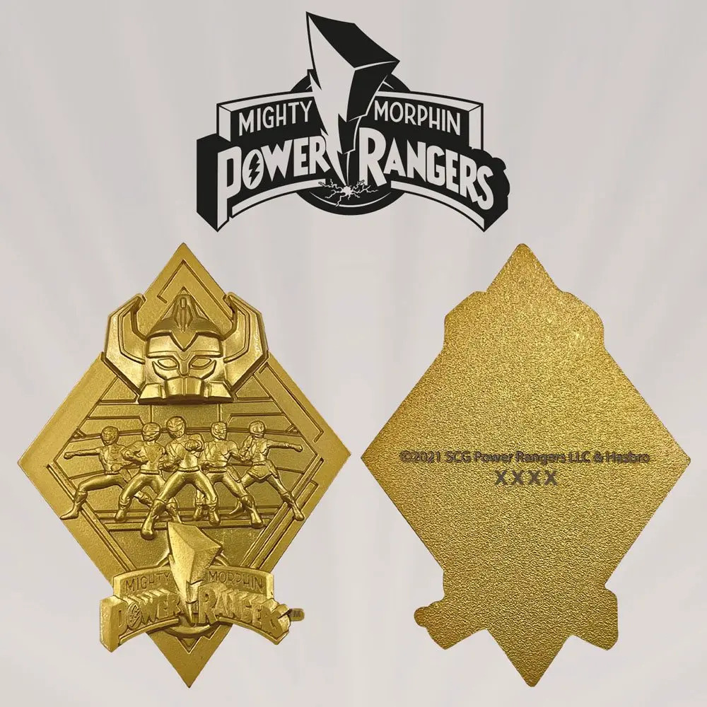 Medalion Power Rangers Editie Limitata (placat cu aur) poza produsului