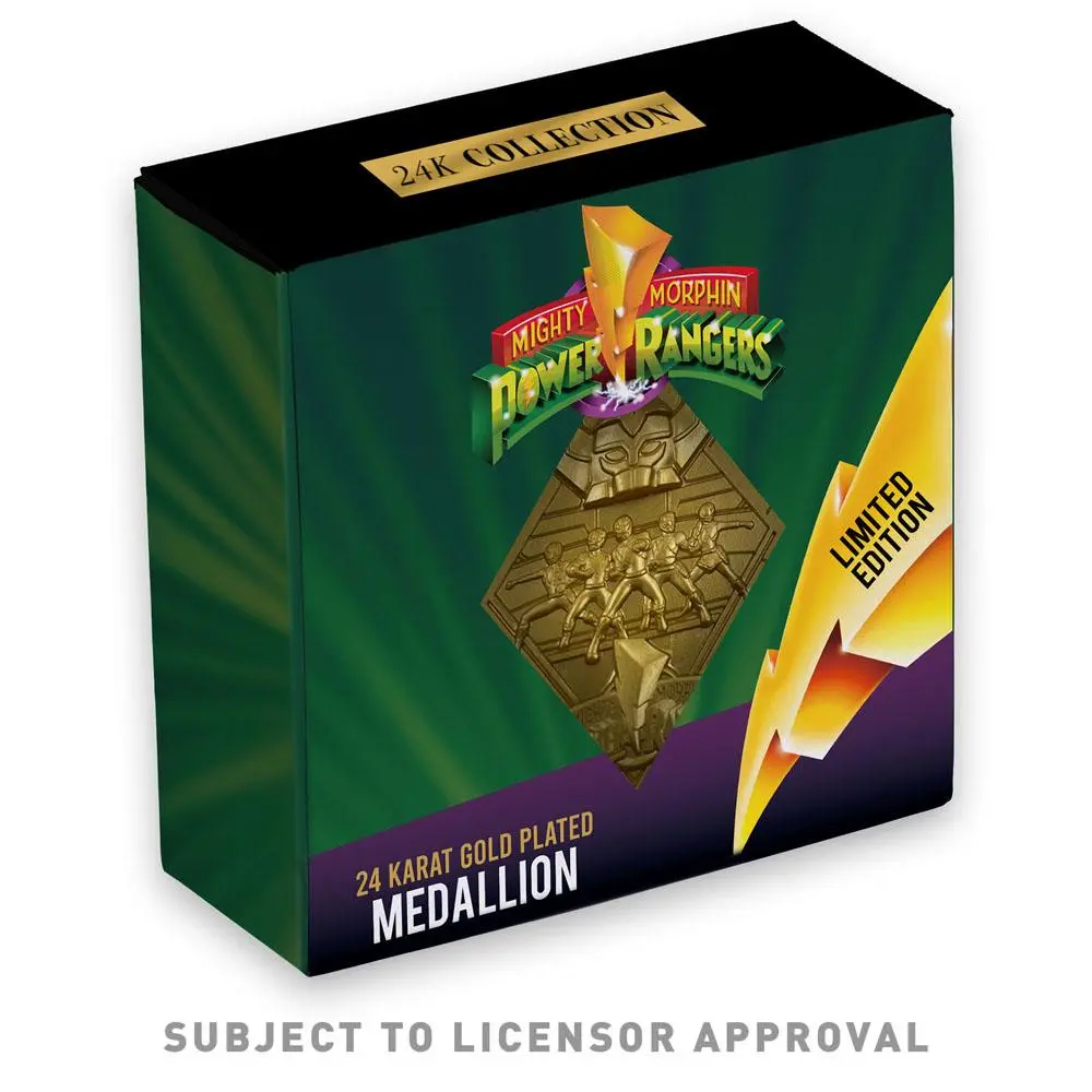 Medalion Power Rangers Editie Limitata (placat cu aur) poza produsului