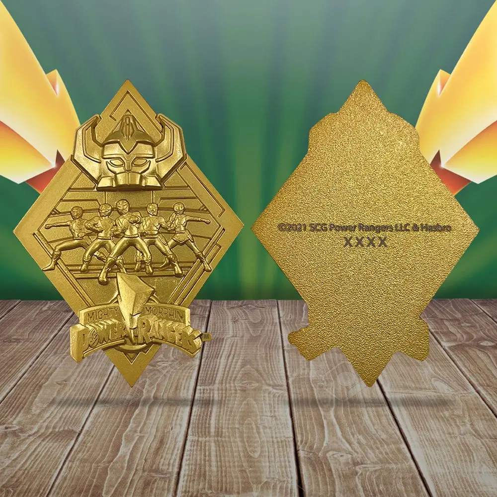 Medalion Power Rangers Editie Limitata (placat cu aur) poza produsului