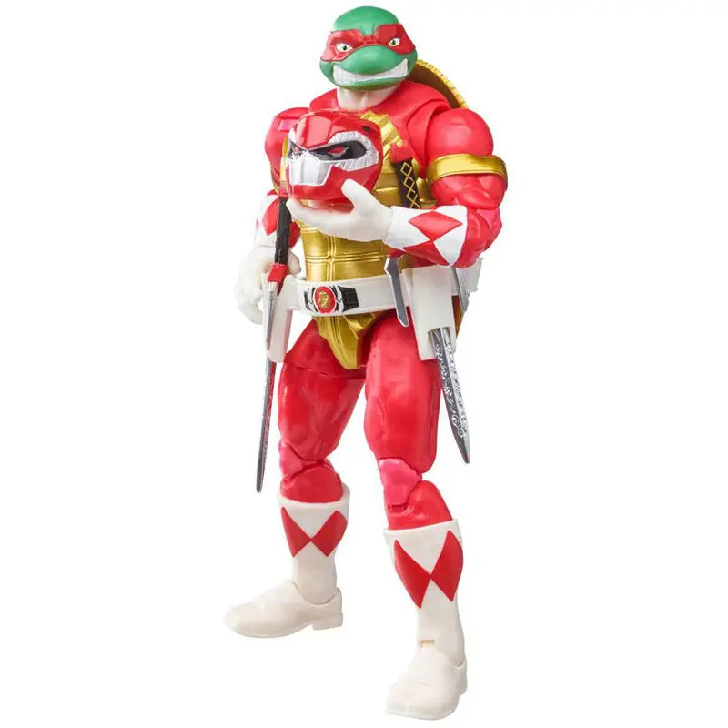 Power Rangers x TMNT Lightning Collection Figurine de acțiune 2022 Soldat Foot Tommy & Raphael Transformat poza produsului