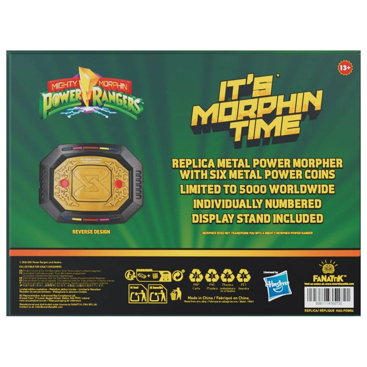 Power Rangers Replica Interchangeable Power Morpher Ediție Limitată 7 x 9 cm poza produsului
