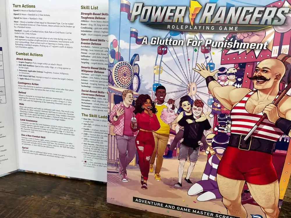 Power Rangers RPG carte A Glutton for Punishment Adventure & GM Screen Versiune în engleză poza produsului