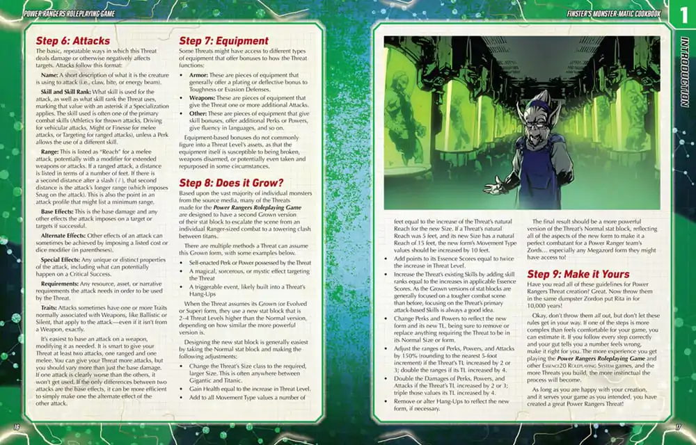 Power Rangers RPG carte Finster's Monster-Matic Cookbook Sourcebook Versiune în engleză poza produsului