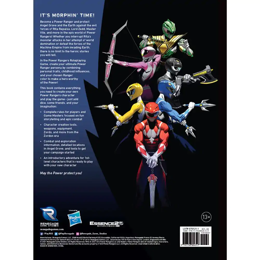 Power Rangers RPG Ghid de reguli de bază English Version poza produsului