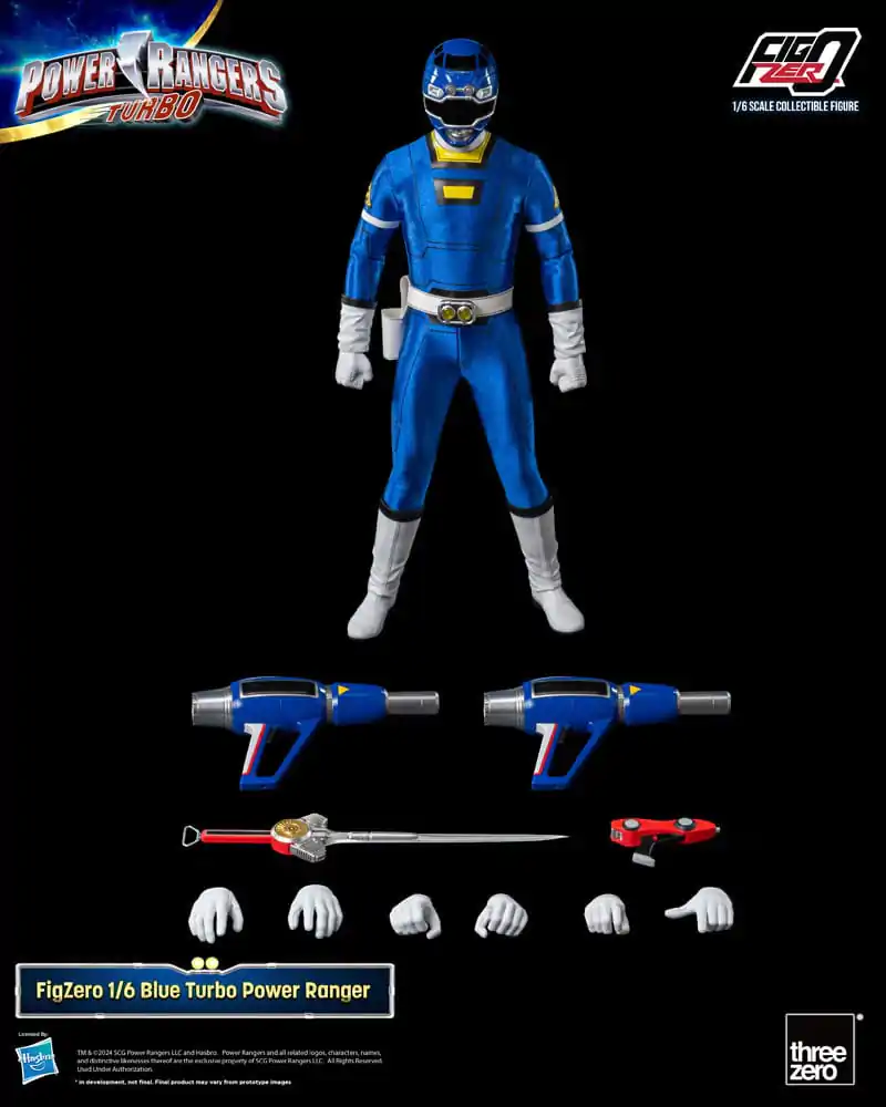 Power Rangers Turbo FigZero Figurina de Acțiune 1/6 Blue Turbo Power Ranger 30 cm poza produsului