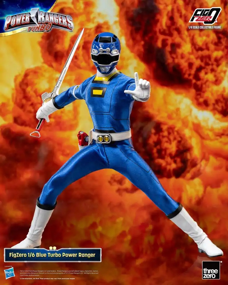 Power Rangers Turbo FigZero Figurina de Acțiune 1/6 Blue Turbo Power Ranger 30 cm poza produsului