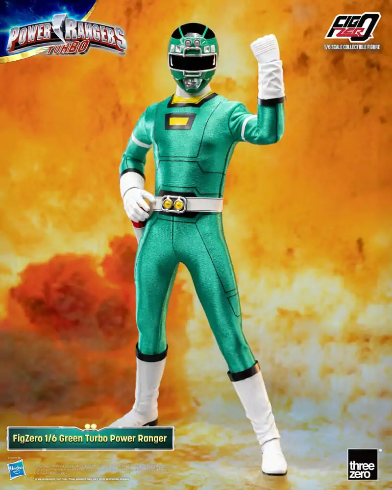 Power Rangers Turbo FigZero figurină de acțiune 1/6 Green Turbo Power Ranger 30 cm poza produsului