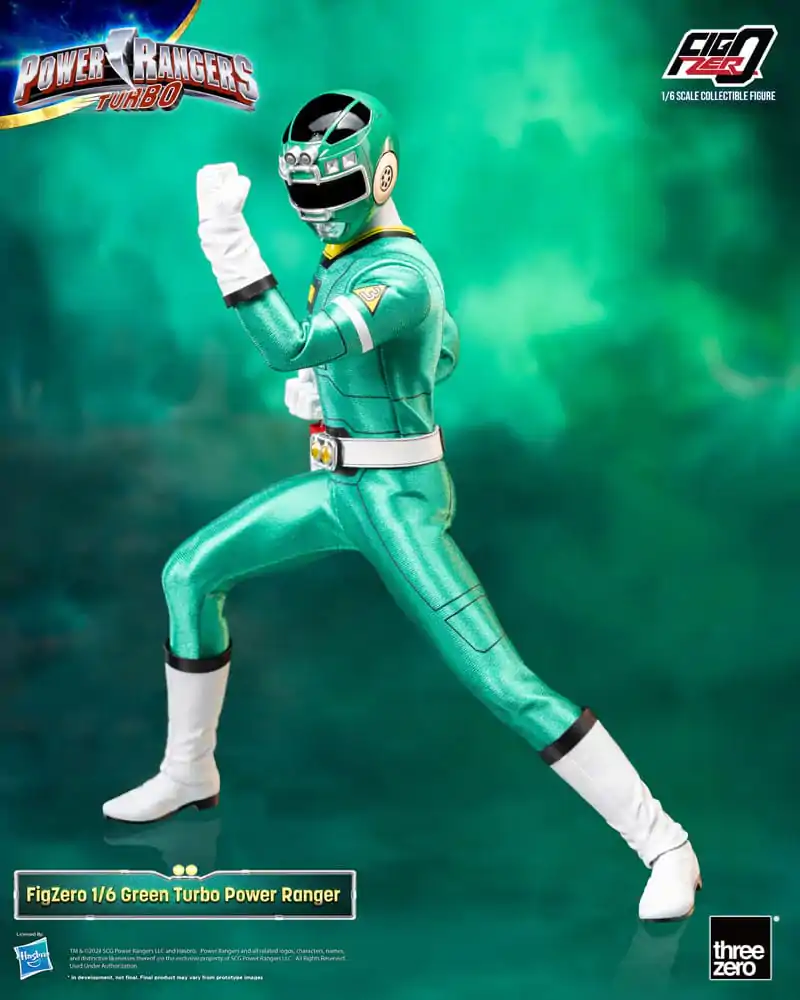 Power Rangers Turbo FigZero figurină de acțiune 1/6 Green Turbo Power Ranger 30 cm poza produsului