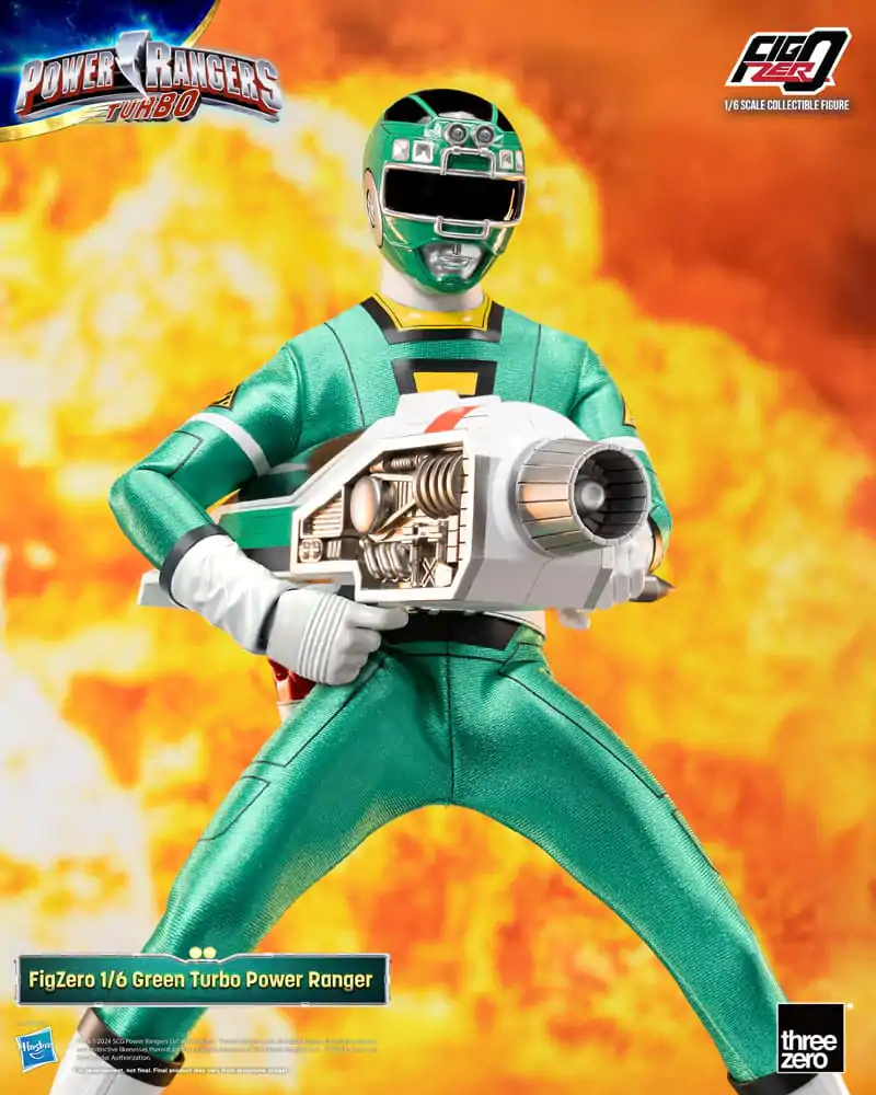 Power Rangers Turbo FigZero figurină de acțiune 1/6 Green Turbo Power Ranger 30 cm poza produsului