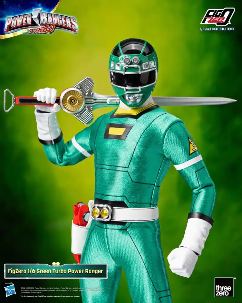 Power Rangers Turbo FigZero figurină de acțiune 1/6 Green Turbo Power Ranger 30 cm poza produsului