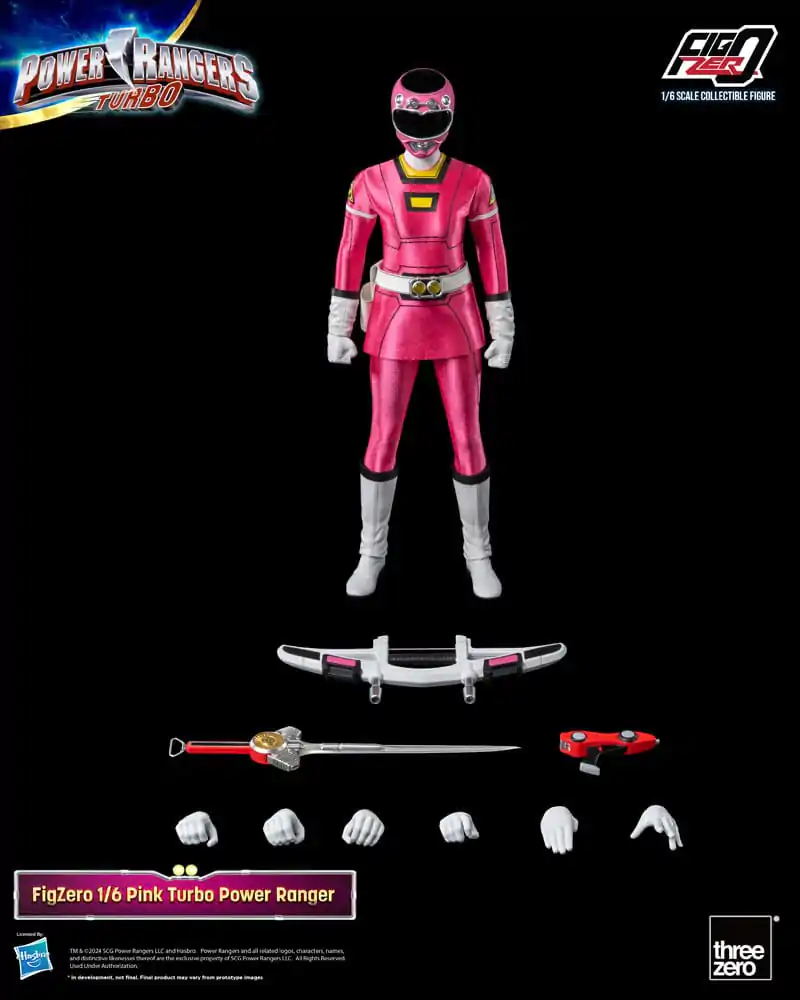 Power Rangers Turbo FigZero figurină de acțiune 1/6 Pink Turbo Power Ranger 30 cm poza produsului