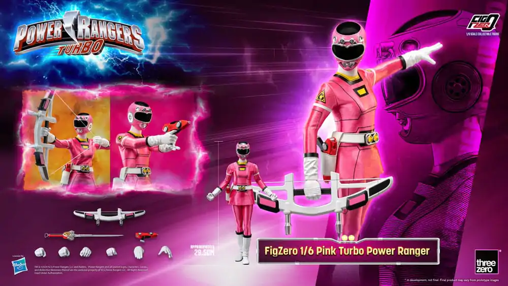 Power Rangers Turbo FigZero figurină de acțiune 1/6 Pink Turbo Power Ranger 30 cm poza produsului