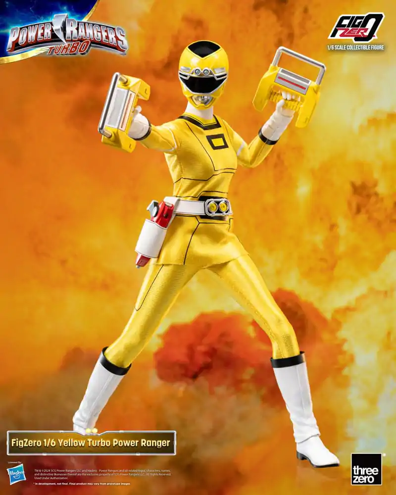 Power Rangers Turbo FigZero Figurina de Acțiune 1/6 Yellow Turbo Power Ranger 30 cm poza produsului