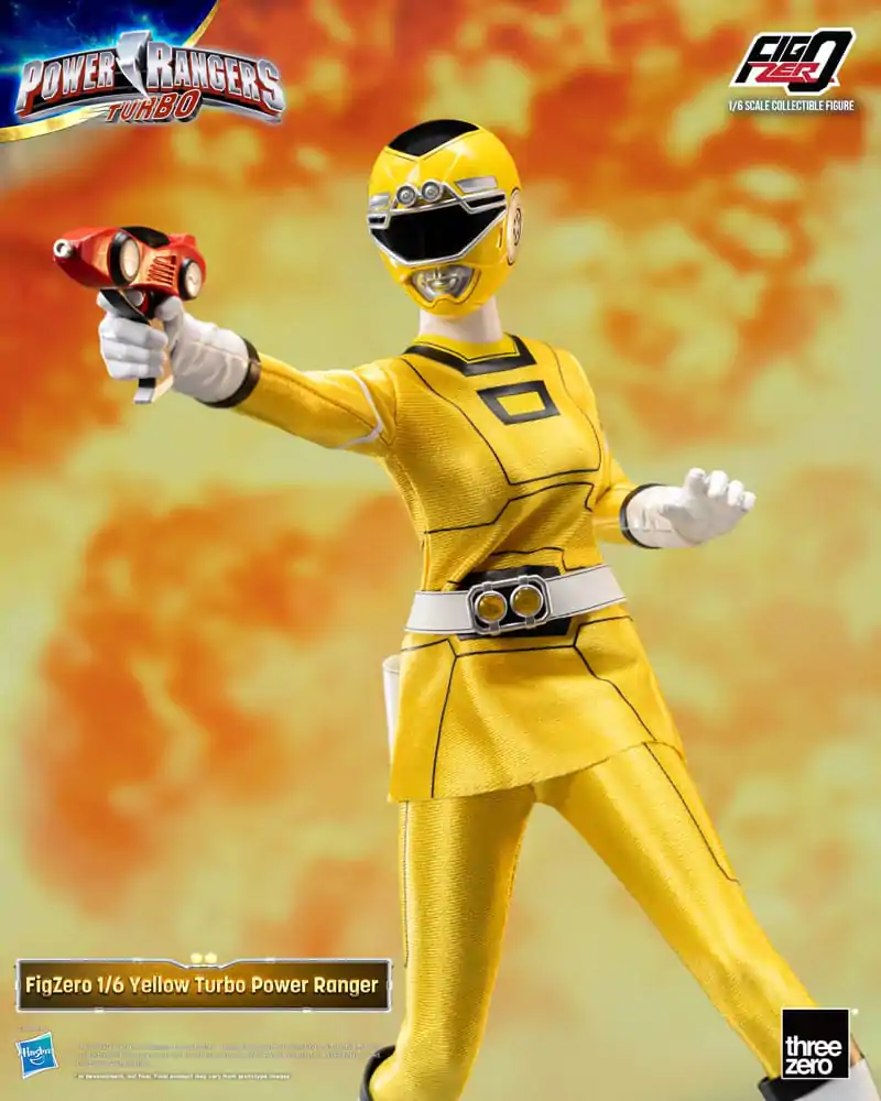 Power Rangers Turbo FigZero Figurina de Acțiune 1/6 Yellow Turbo Power Ranger 30 cm poza produsului