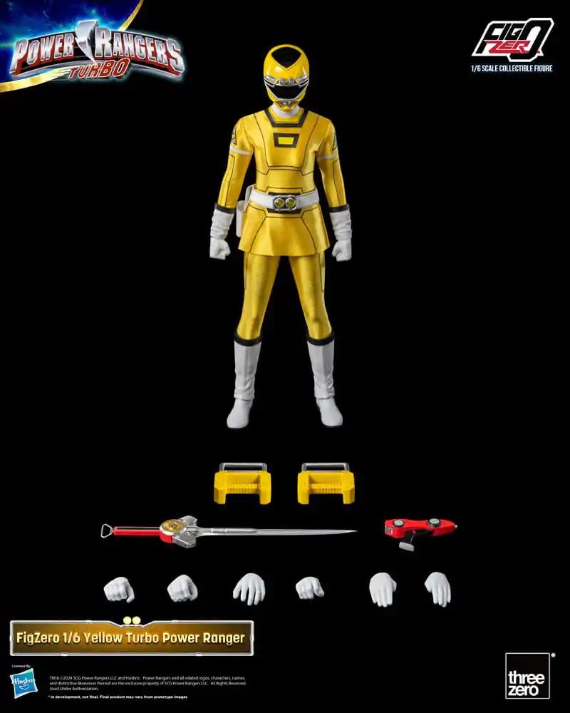 Power Rangers Turbo FigZero Figurina de Acțiune 1/6 Yellow Turbo Power Ranger 30 cm poza produsului