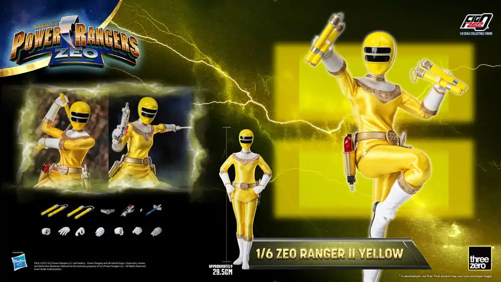 Power Rangers Zeo FigZero figurină de acțiune 1/6 Ranger II Galben 30 cm poza produsului