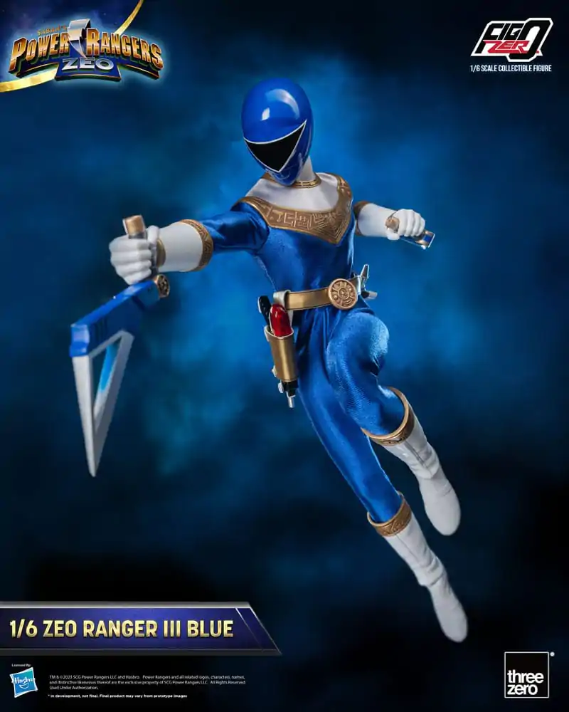 Power Rangers Zeo FigZero Figurina de acțiune 1/6 Ranger III Albastru 30 cm poza produsului