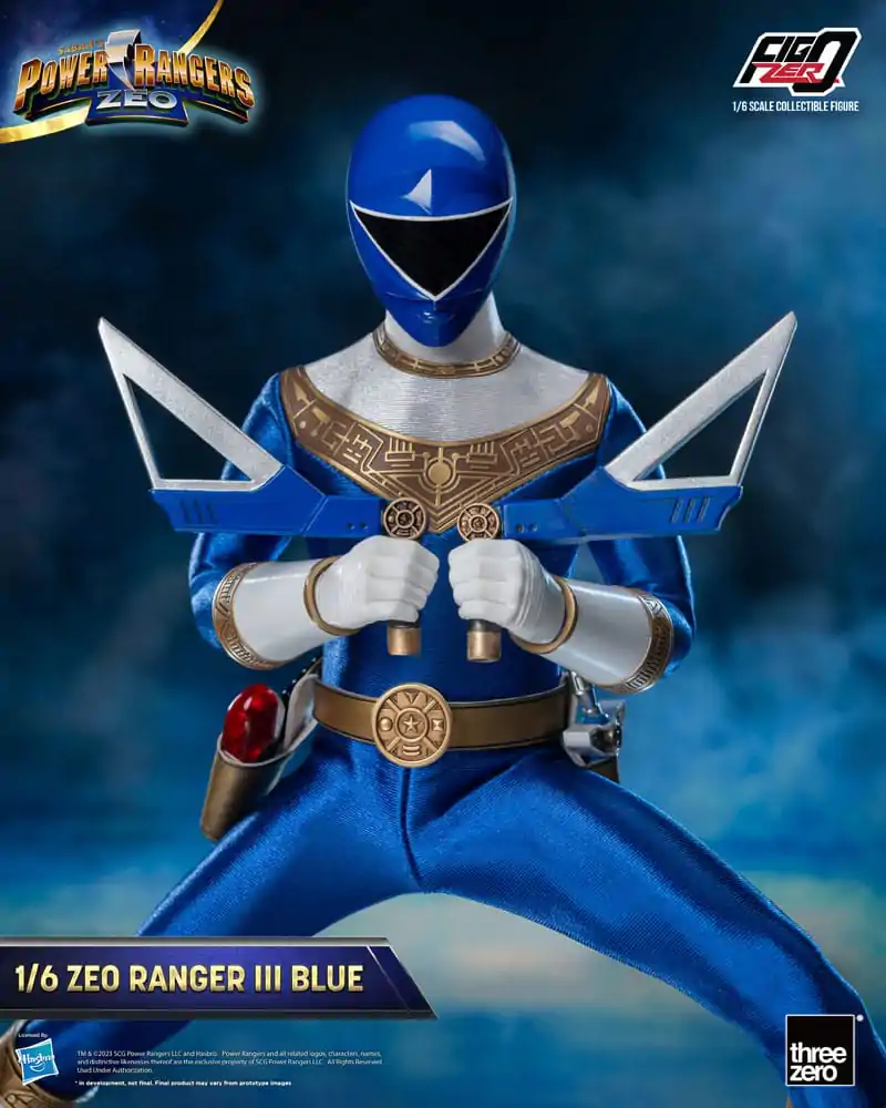 Power Rangers Zeo FigZero Figurina de acțiune 1/6 Ranger III Albastru 30 cm poza produsului
