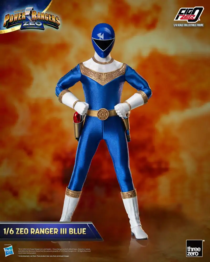 Power Rangers Zeo FigZero Figurina de acțiune 1/6 Ranger III Albastru 30 cm poza produsului