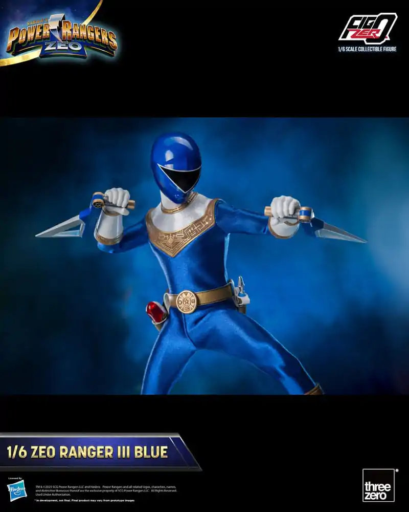 Power Rangers Zeo FigZero Figurina de acțiune 1/6 Ranger III Albastru 30 cm poza produsului