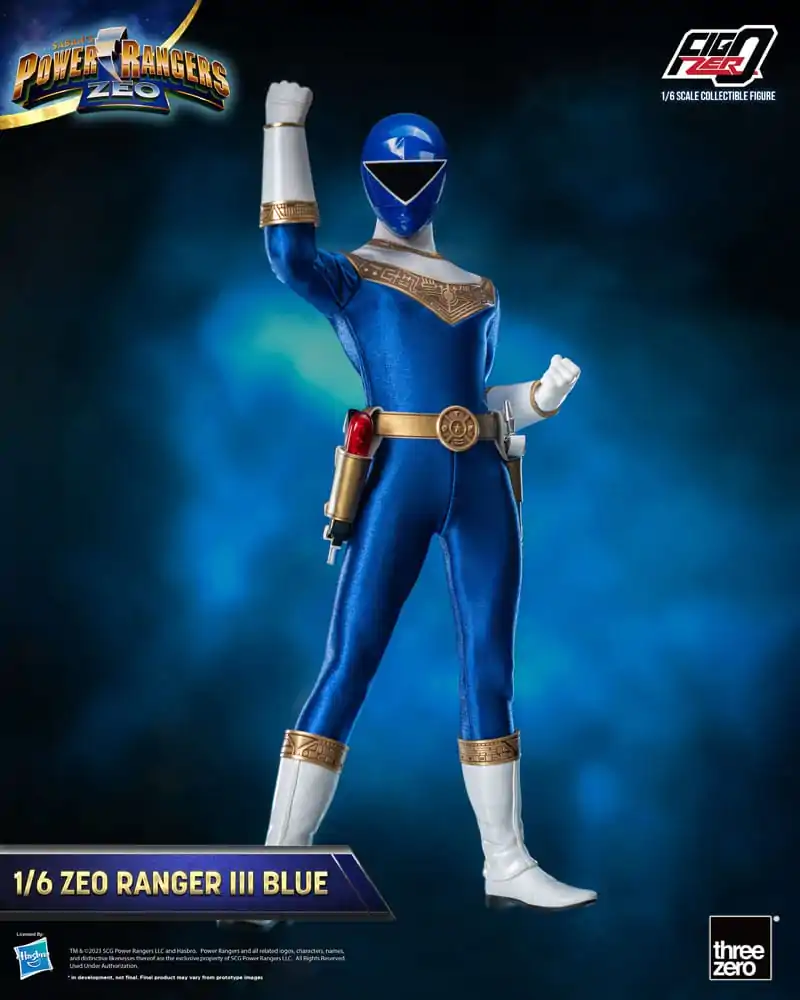 Power Rangers Zeo FigZero Figurina de acțiune 1/6 Ranger III Albastru 30 cm poza produsului