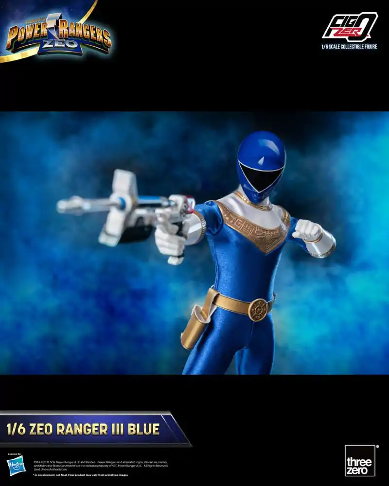 Power Rangers Zeo FigZero Figurina de acțiune 1/6 Ranger III Albastru 30 cm poza produsului
