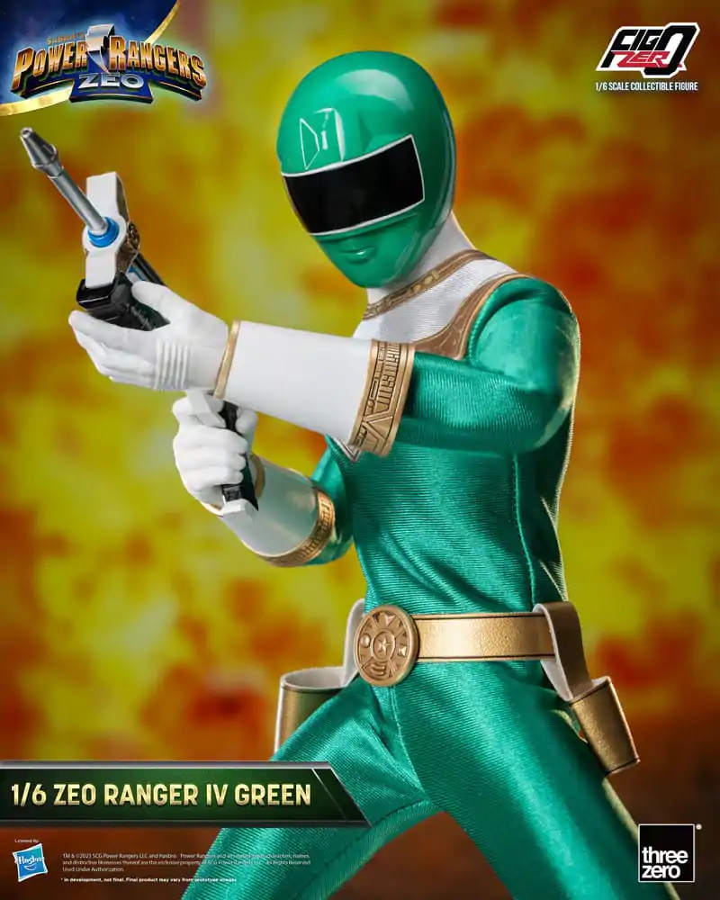 Power Rangers Zeo FigZero Figurina de Acțiune 1/6 Ranger IV Verde 30 cm poza produsului