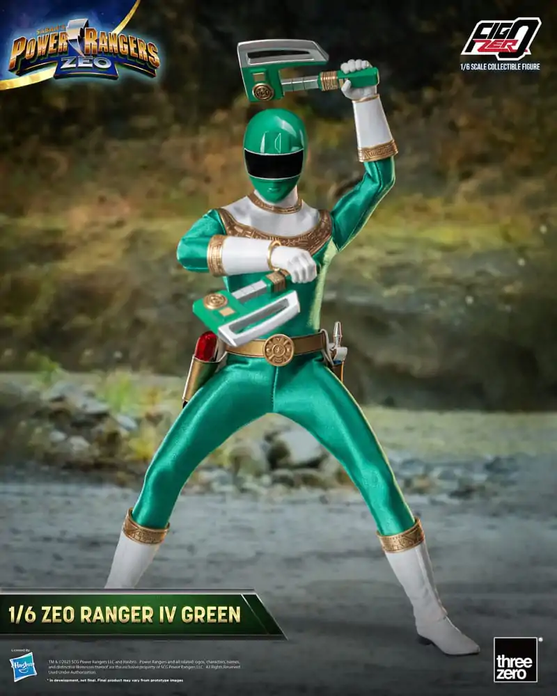 Power Rangers Zeo FigZero Figurina de Acțiune 1/6 Ranger IV Verde 30 cm poza produsului