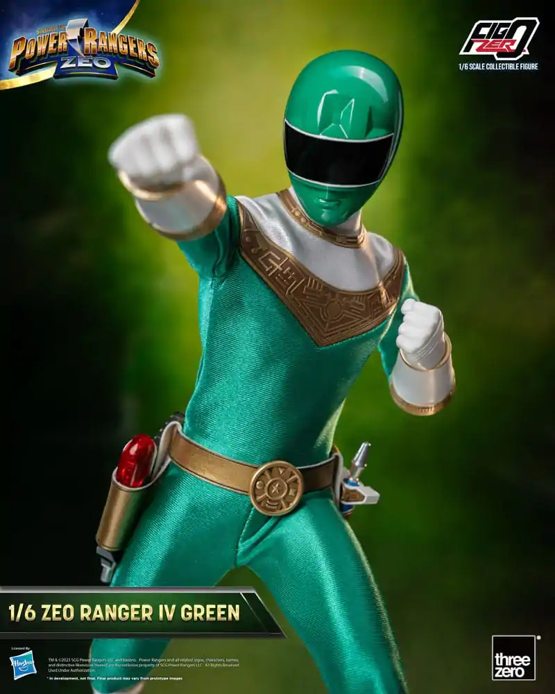 Power Rangers Zeo FigZero Figurina de Acțiune 1/6 Ranger IV Verde 30 cm poza produsului