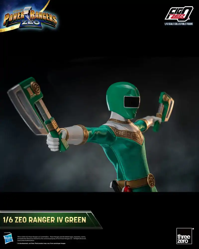 Power Rangers Zeo FigZero Figurina de Acțiune 1/6 Ranger IV Verde 30 cm poza produsului