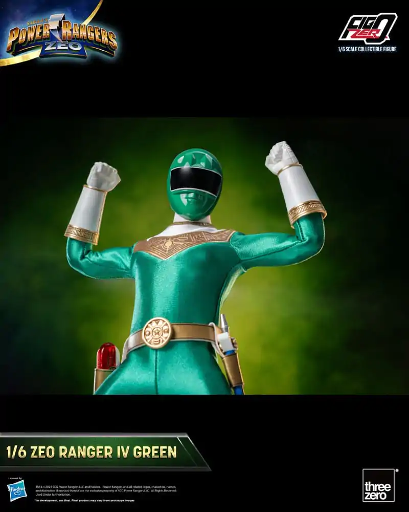 Power Rangers Zeo FigZero Figurina de Acțiune 1/6 Ranger IV Verde 30 cm poza produsului