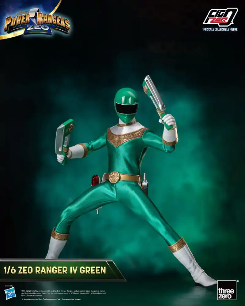 Power Rangers Zeo FigZero Figurina de Acțiune 1/6 Ranger IV Verde 30 cm poza produsului