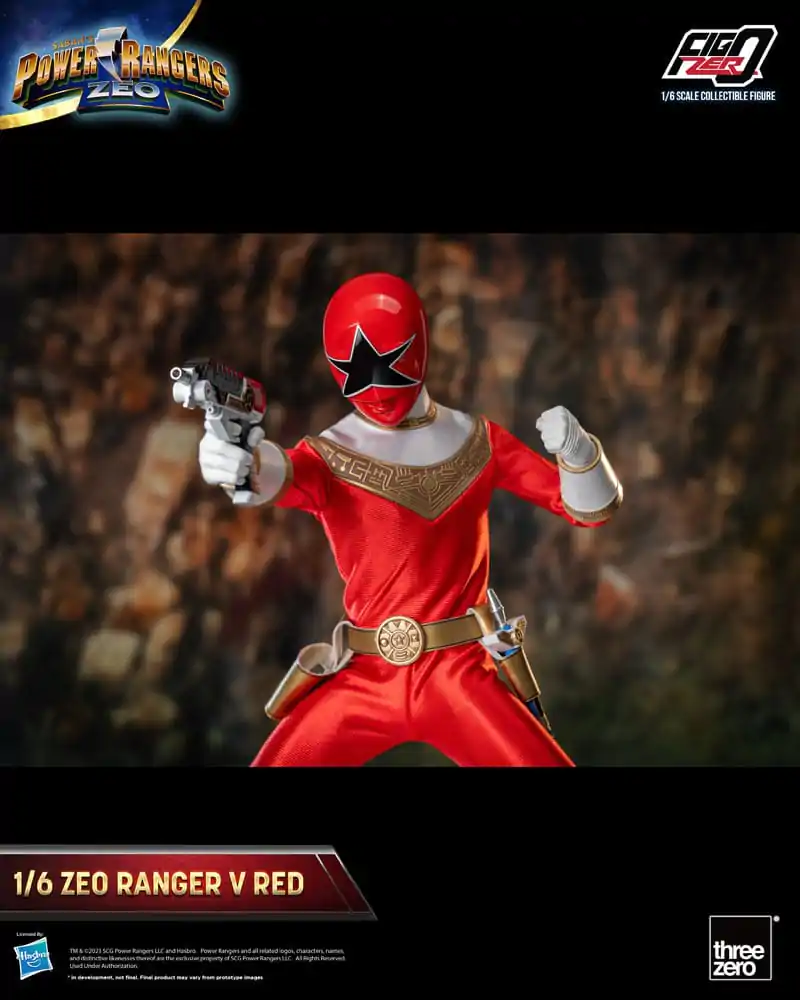 Power Rangers Zeo FigZero Figurina de Acțiune 1/6 Ranger V Roșu 30 cm poza produsului