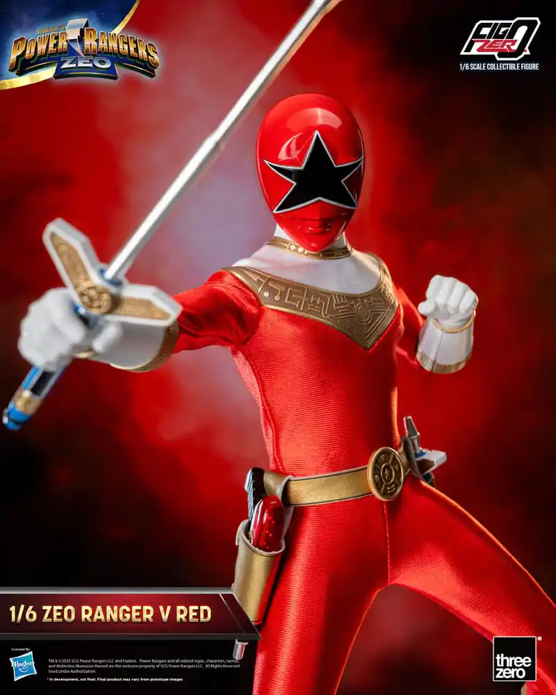 Power Rangers Zeo FigZero Figurina de Acțiune 1/6 Ranger V Roșu 30 cm poza produsului