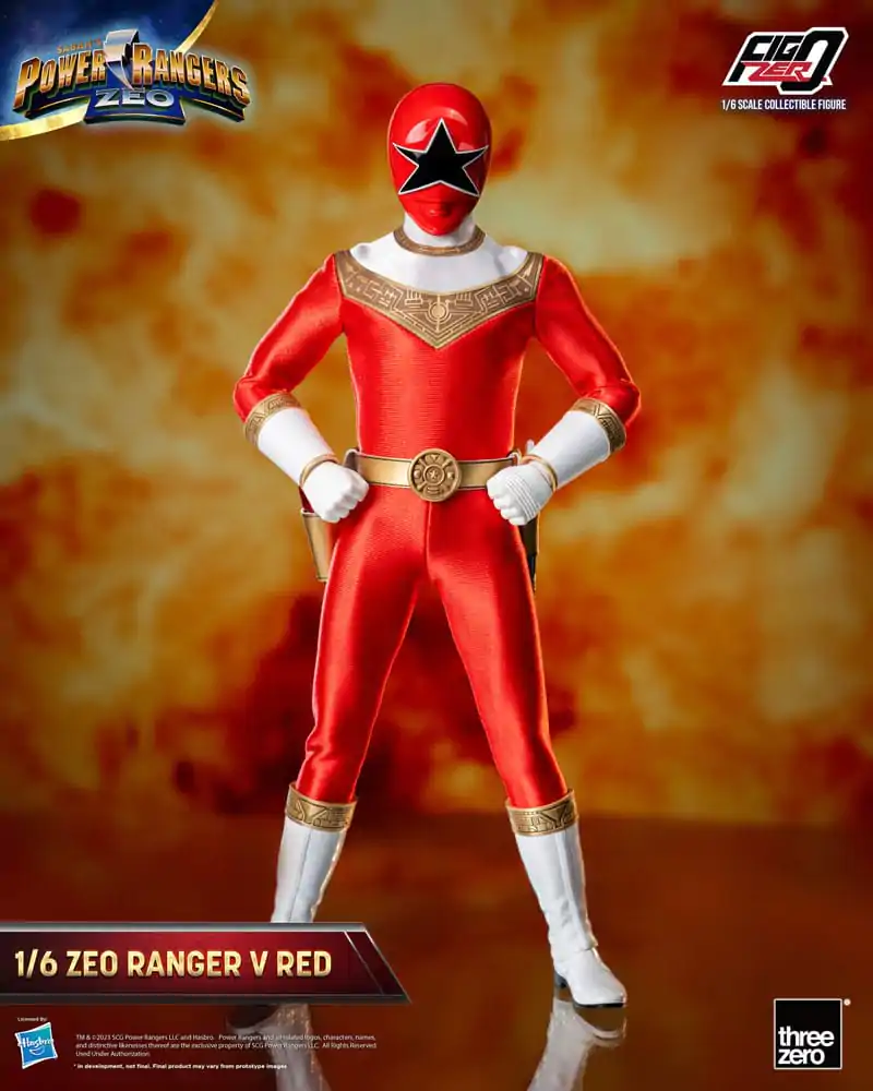 Power Rangers Zeo FigZero Figurina de Acțiune 1/6 Ranger V Roșu 30 cm poza produsului