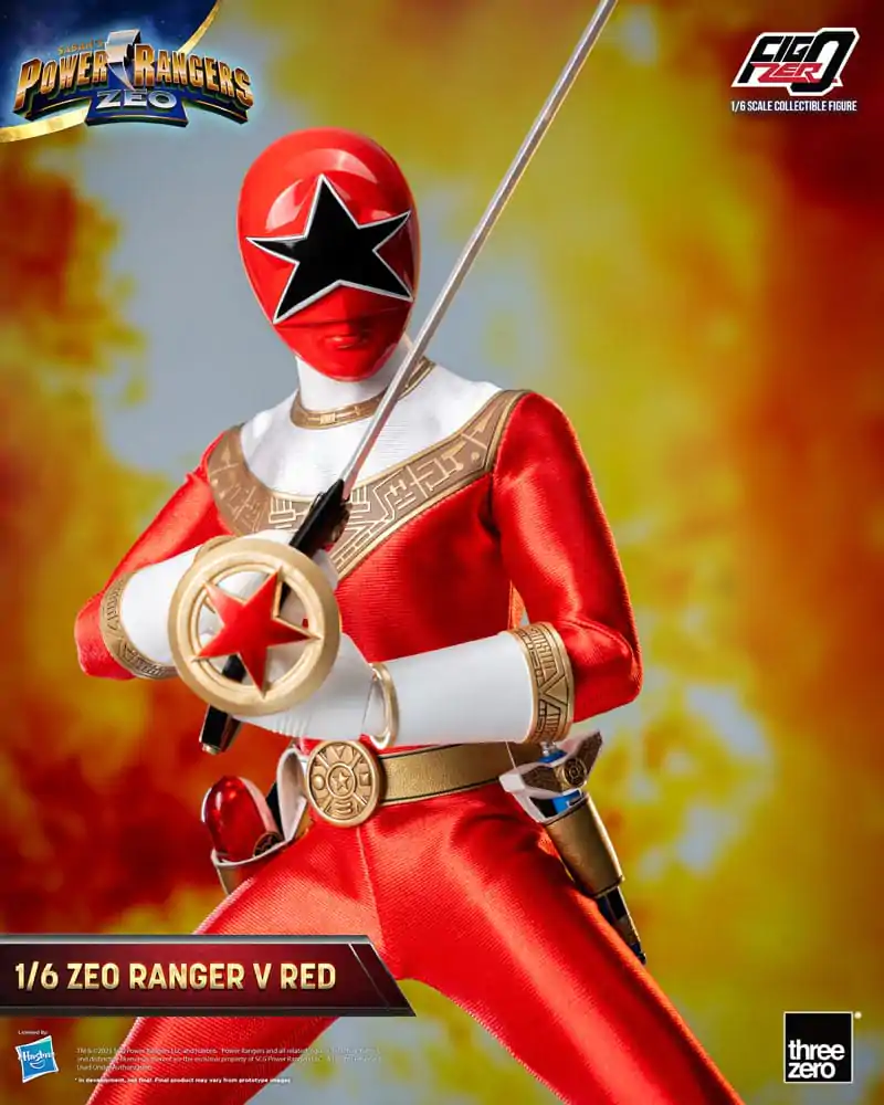 Power Rangers Zeo FigZero Figurina de Acțiune 1/6 Ranger V Roșu 30 cm poza produsului