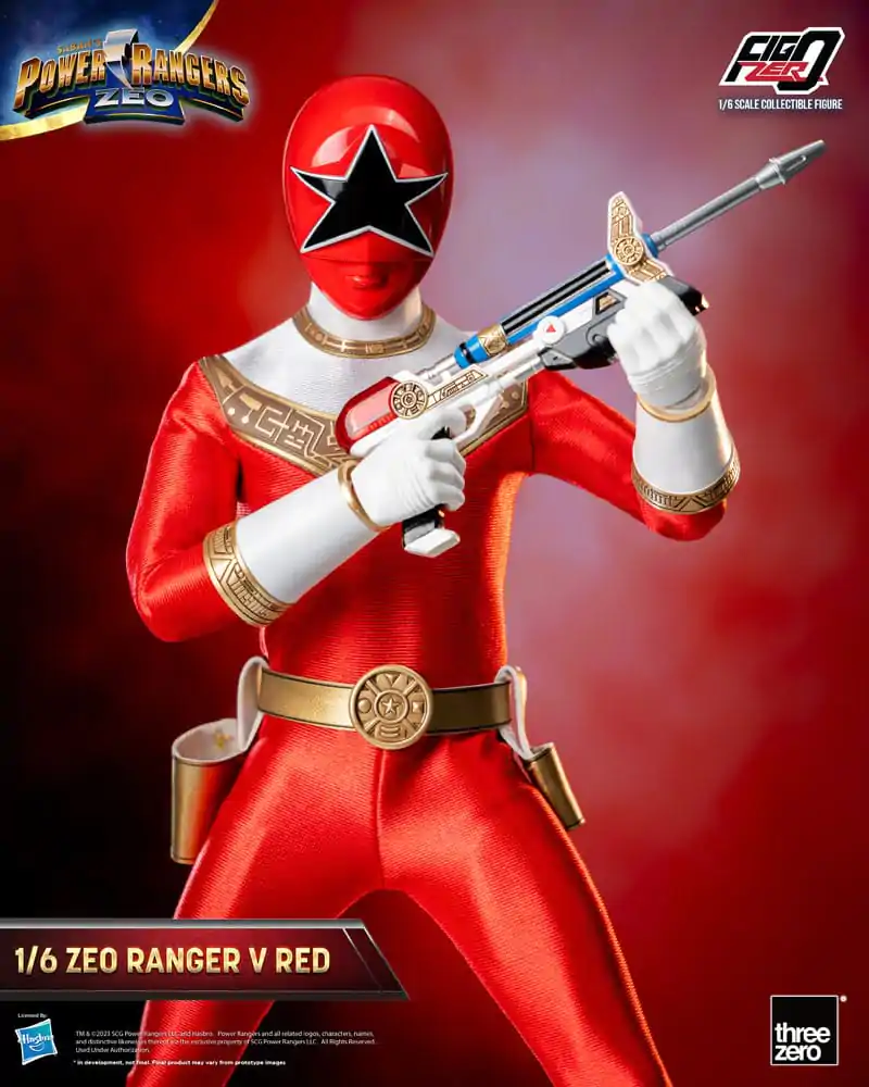 Power Rangers Zeo FigZero Figurina de Acțiune 1/6 Ranger V Roșu 30 cm poza produsului