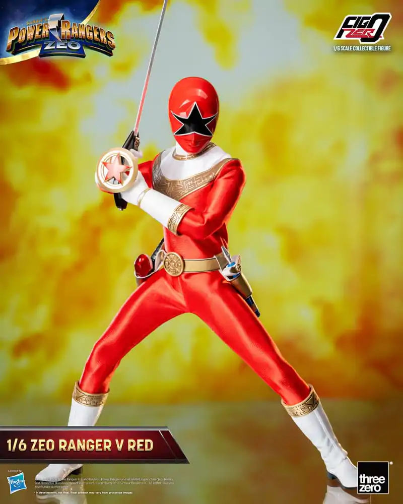 Power Rangers Zeo FigZero Figurina de Acțiune 1/6 Ranger V Roșu 30 cm poza produsului