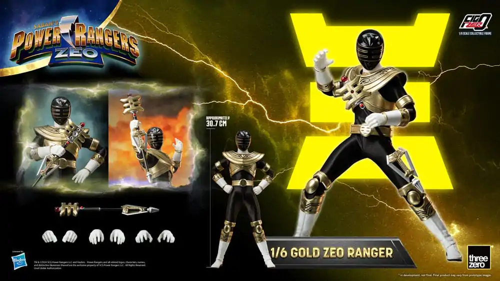 Power Rangers Zeo FigZero Figura de acțiune 1/6 Gold Zeo Power Ranger 30 cm poza produsului
