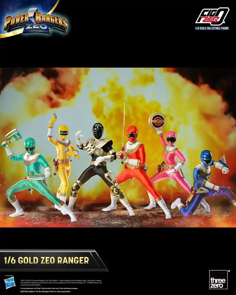 Power Rangers Zeo FigZero Figura de acțiune 1/6 Gold Zeo Power Ranger 30 cm poza produsului