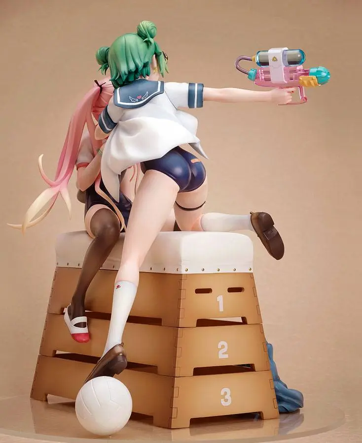 Poyoyon Rock Artwork Collection Statuie PVC 1/5.5 Midori & Pink Sukumizu 28 cm poza produsului