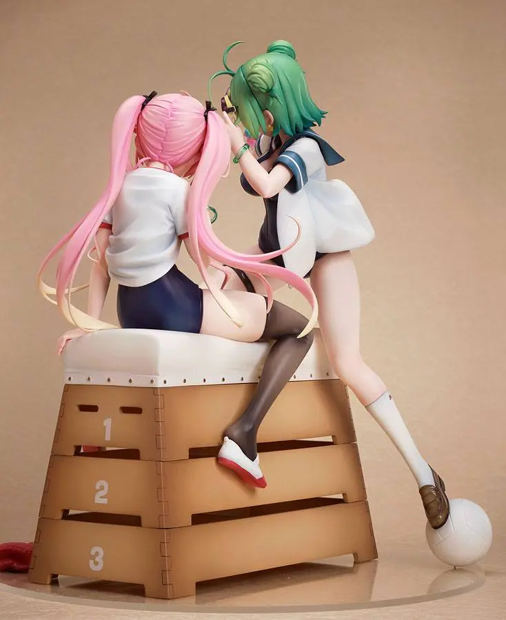 Poyoyon Rock Artwork Collection Statuie PVC 1/5.5 Midori & Pink Sukumizu 28 cm poza produsului