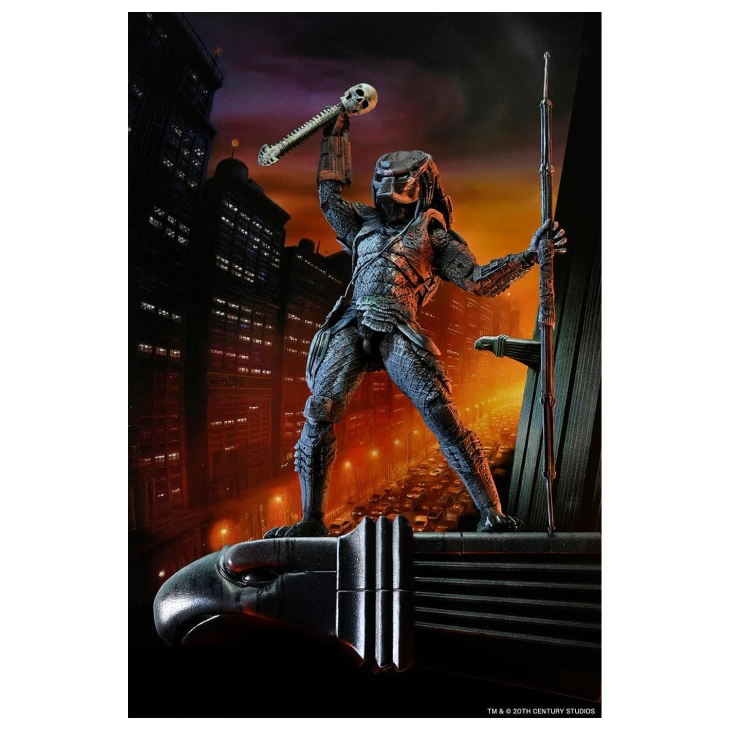 Predator 2 Action Figure City Hunter Poster Series 18 cm poza produsului