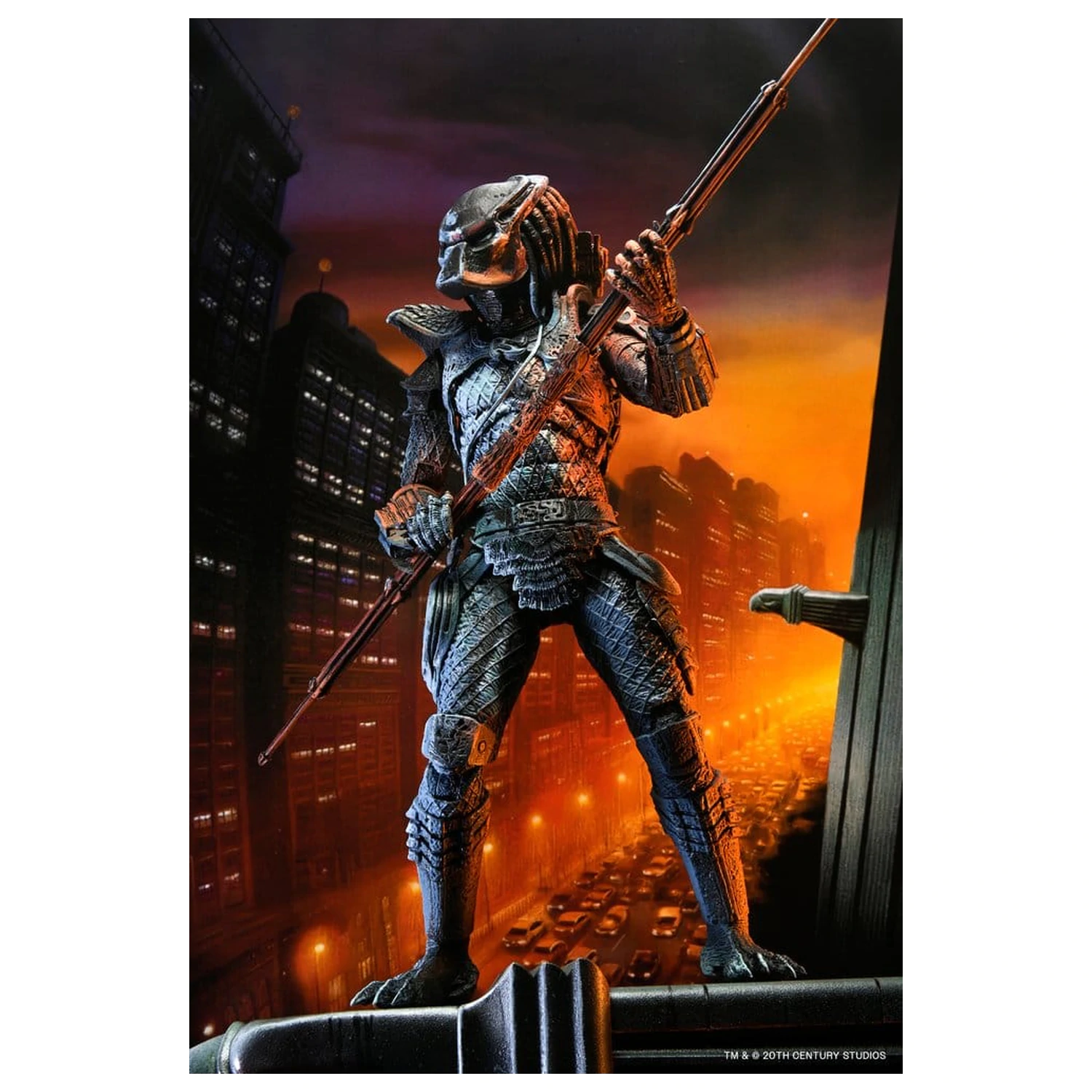 Predator 2 Action Figure City Hunter Poster Series 18 cm poza produsului