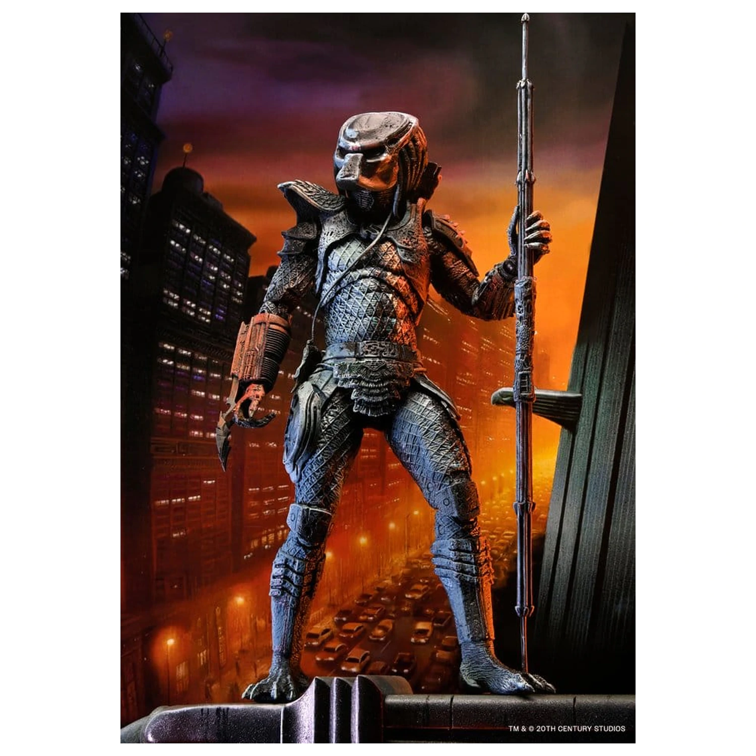 Predator 2 Action Figure City Hunter Poster Series 18 cm poza produsului