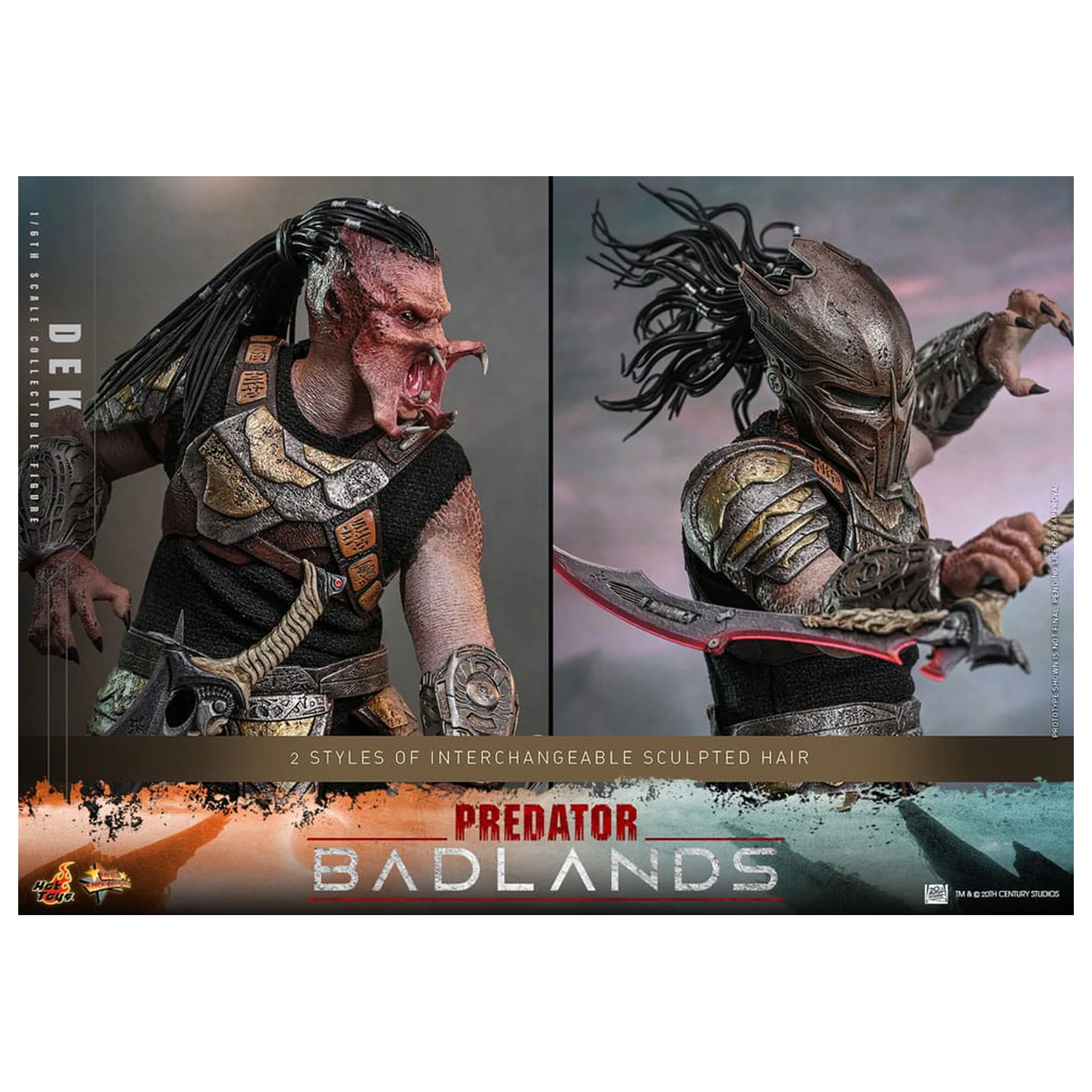 Predator: Badlands Movie Masterpiece Figurina de actiune 1/6 Dek 30 cm poza produsului