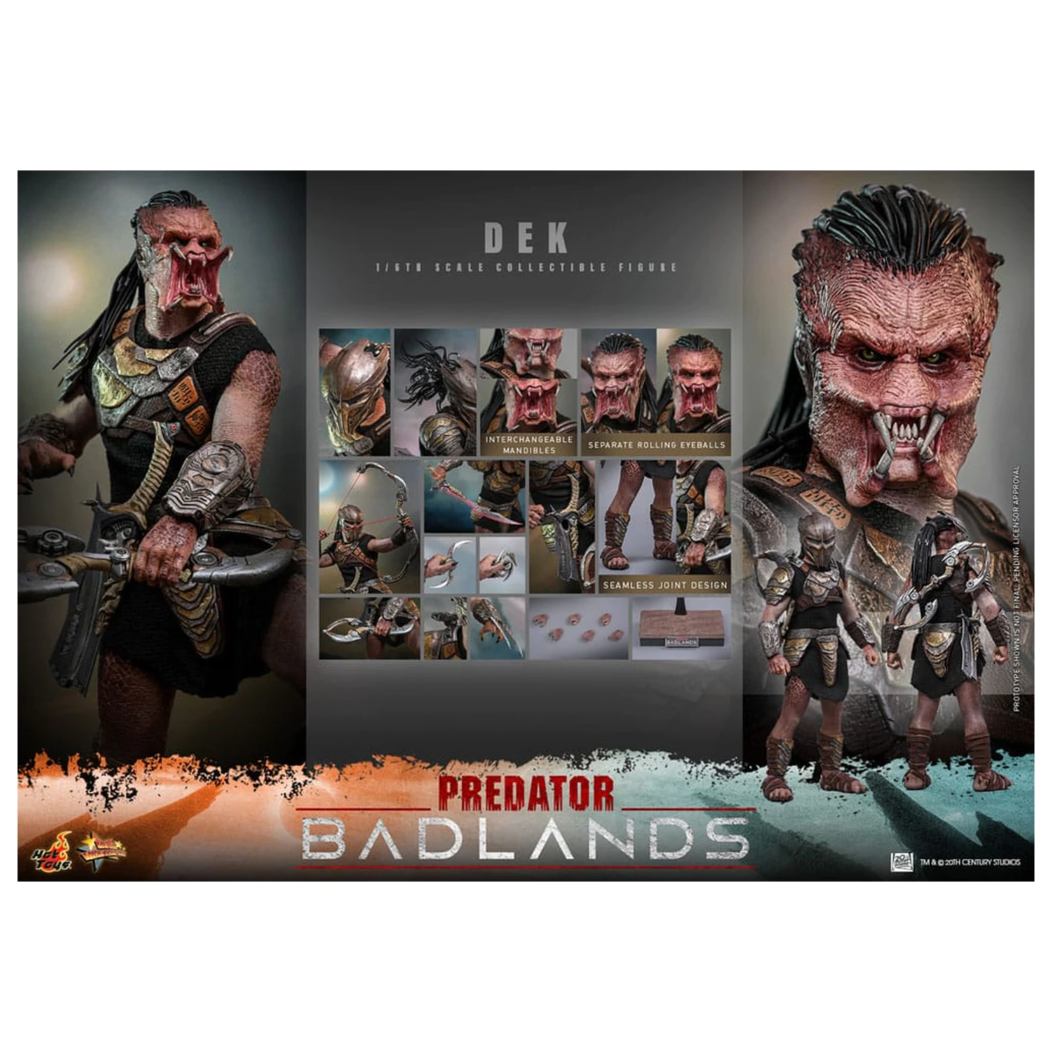 Predator: Badlands Movie Masterpiece Figurina de actiune 1/6 Dek 30 cm poza produsului