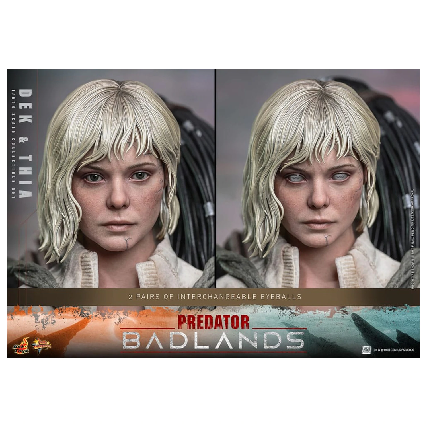 Predator: Badlands Movie Masterpiece Figurina de actiune 1/6 Dek & Thia 30 cm poza produsului