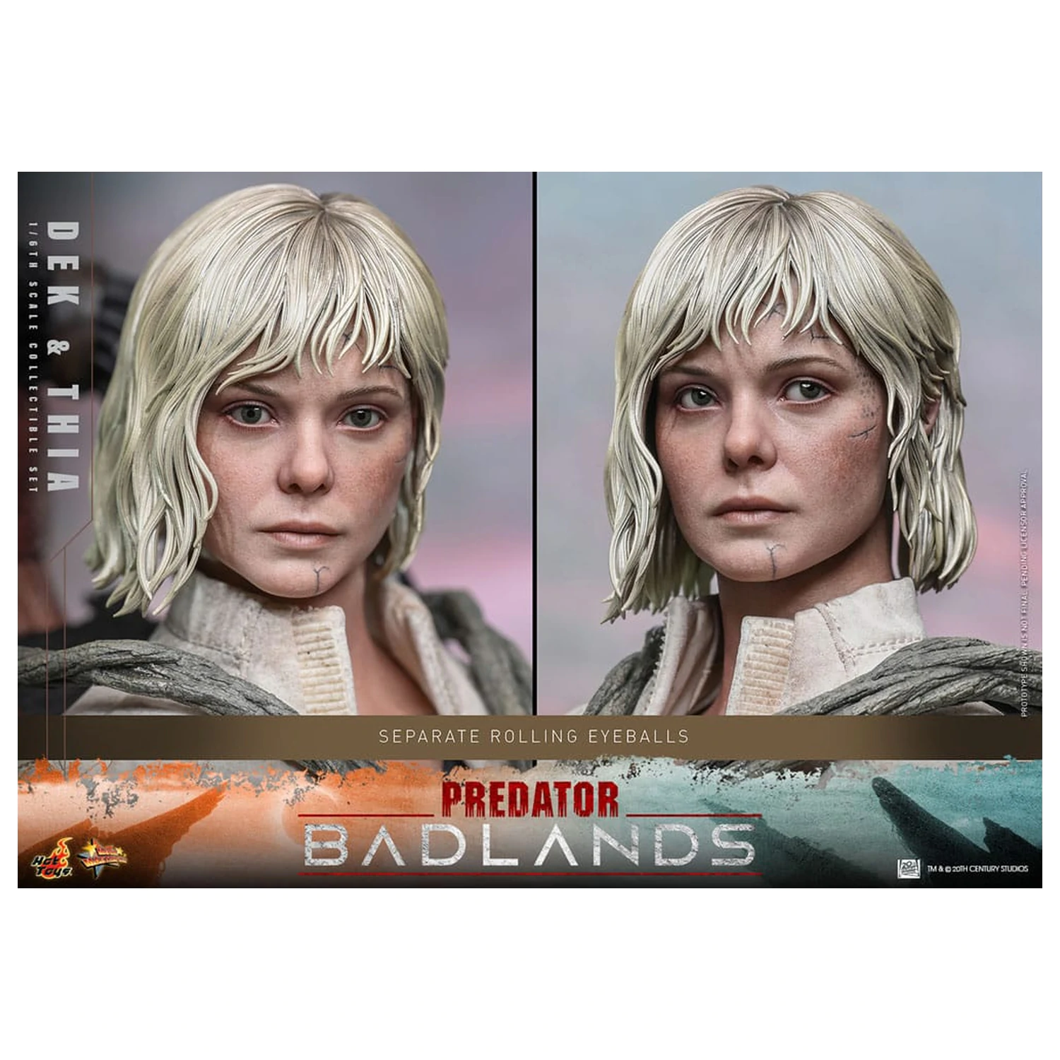 Predator: Badlands Movie Masterpiece Figurina de actiune 1/6 Dek & Thia 30 cm poza produsului